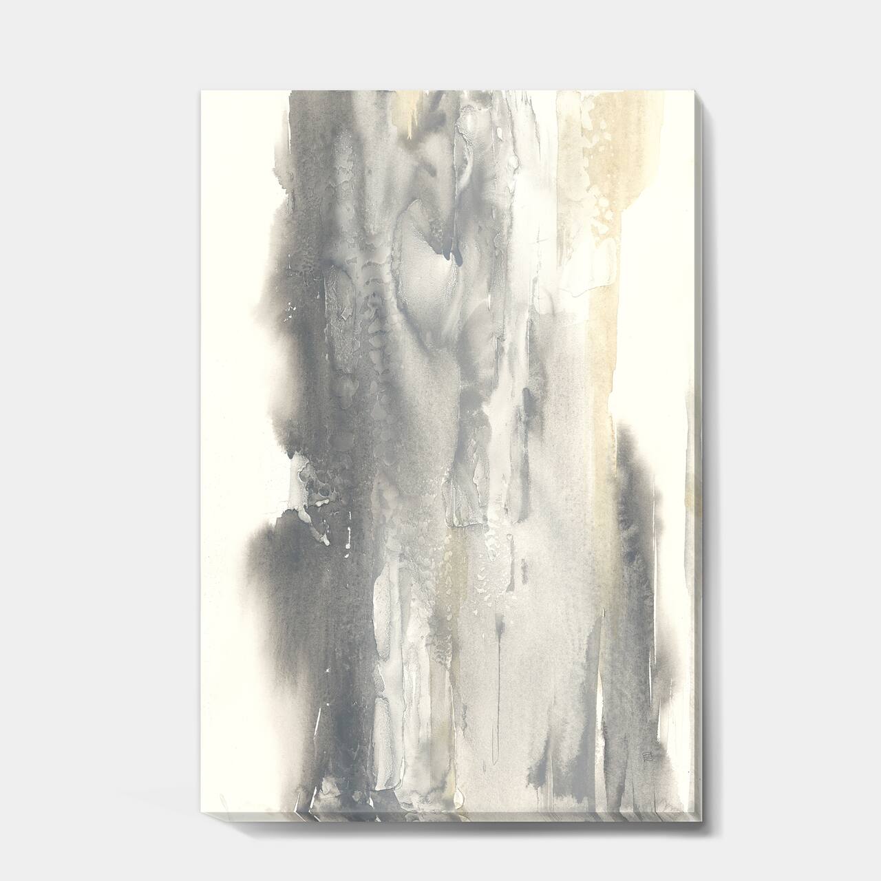 Designart - Gold Glamour Direction II - Modern & Contemporary Canvas Artwork